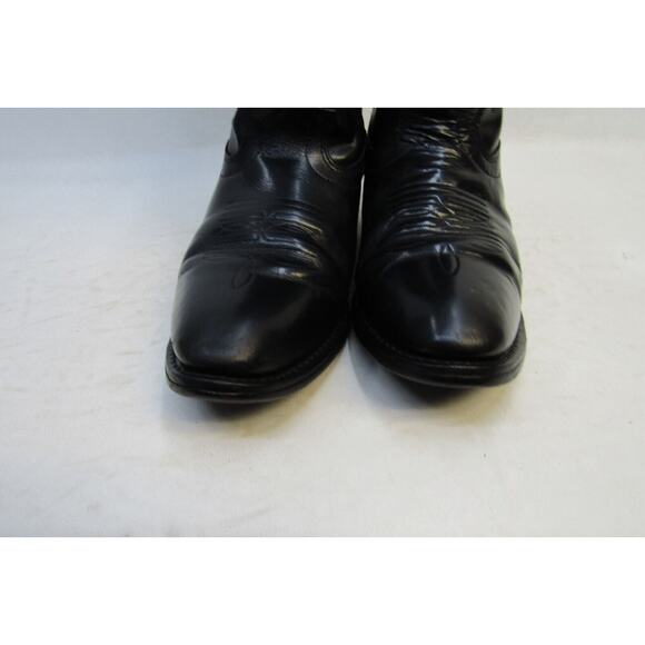 Cody James Mens Size 9 EE Black Leather Cowboy Western Boots